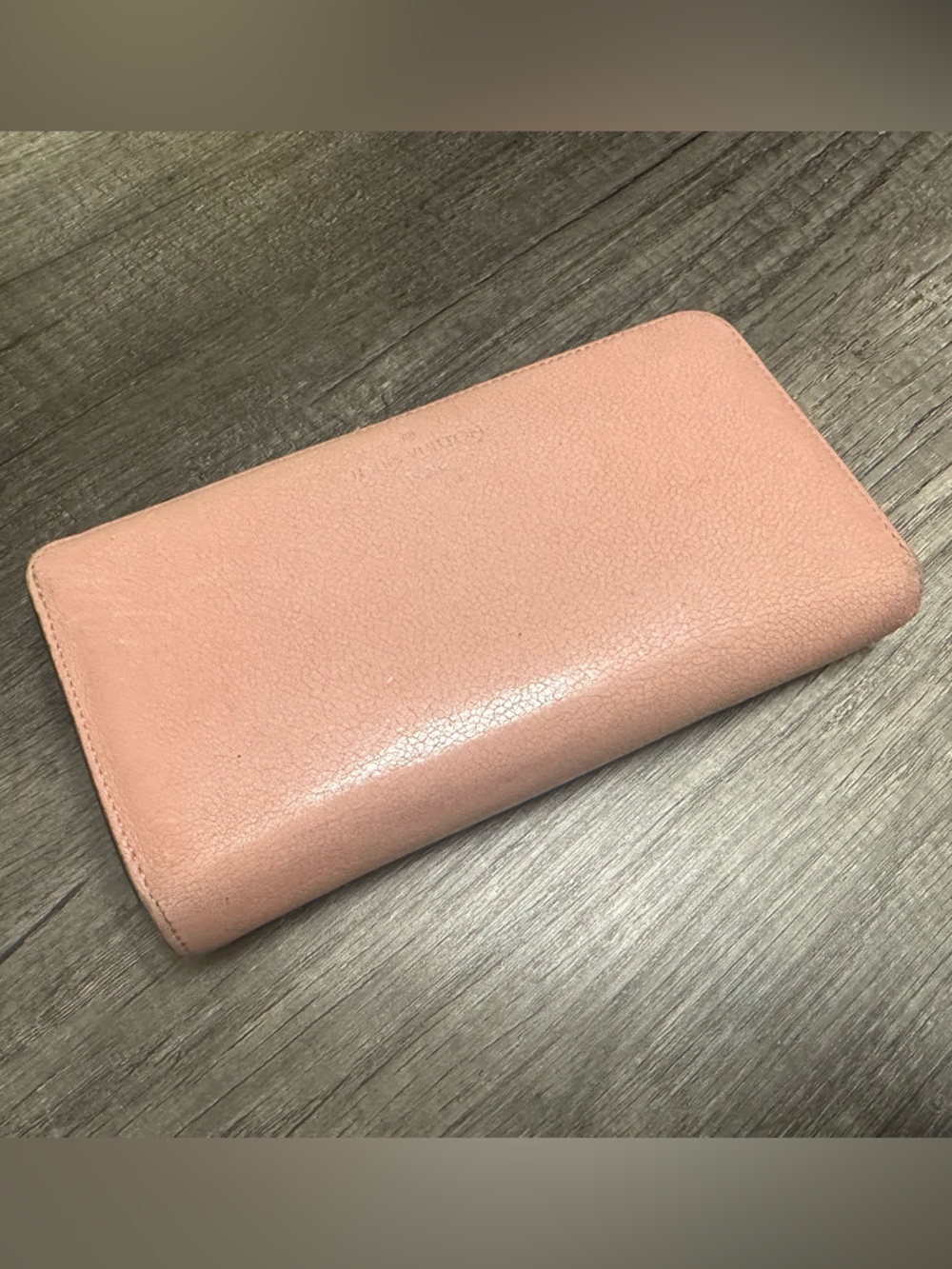 Louis Vuitton Blush Pink Zip Wallet AS-IS Rehab
